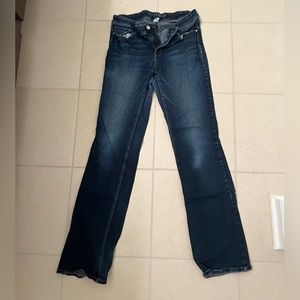 White House Black market medium wash boot cut jeans